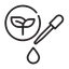 Lab flask line icon
