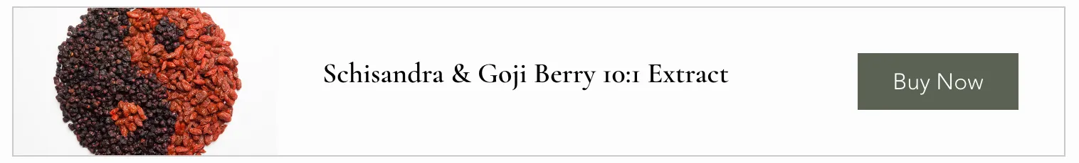 Schisandra & Goji Berry 10:1 Extract product card with a Buy Now button