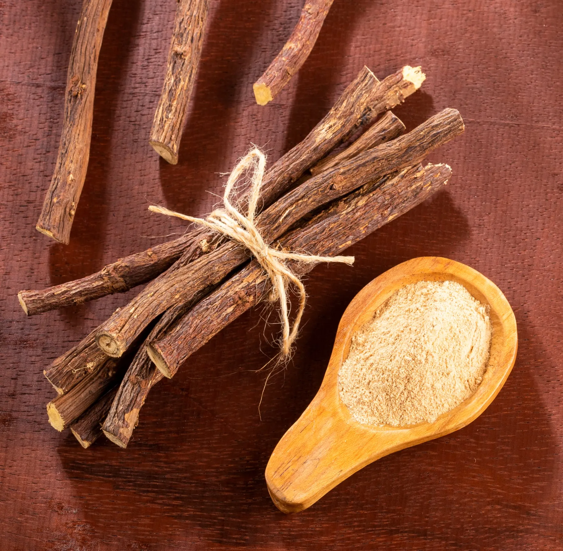 organic Chinese Licorice ready for tea