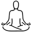 Icon of a person sitting in meditation